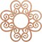 Ekena Millwork Cohen Wood Fretwork Pierced Ceiling Medallion, Cherry, 30"OD x 10 1/4"ID x 3/8"T CMWP30X30X0375COCH - alternate 1